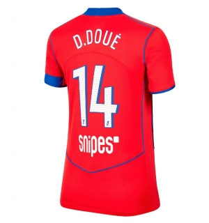 Paris Saint-Germain Desire Doue #14 Tredjedrakt Dame 2025-26 Kortermet