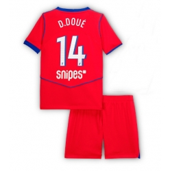 Paris Saint-Germain Desire Doue #14 Tredjedraktsett Barn 2025-26 Kortermet (+ Korte bukser)