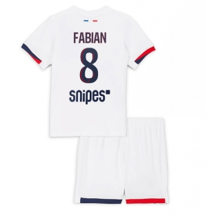 Paris Saint-Germain Fabian Ruiz #8 Bortedraktsett Barn 2025-26 Kortermet (+ Korte bukser)