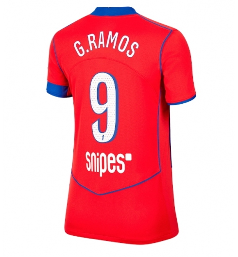 Paris Saint-Germain Goncalo Ramos #9 Tredjedrakt Dame 2025-26 Kortermet Paris Saint-Germain Goncalo Ramos #9 Tredjedrakt Dame 2025-26 Kortermet