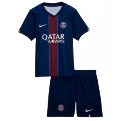 Paris Saint-Germain Hjemmedraktsett Barn 2025-26 Kortermet (+ Korte bukser)