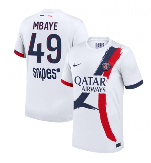 Paris Saint-Germain Ibrahim Mbaye #49 Bortedrakt 2025-26 Kortermet Paris Saint-Germain Ibrahim Mbaye #49 Bortedrakt 2025-26 Kortermet