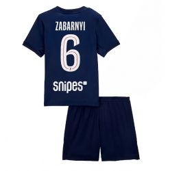Paris Saint-Germain Illia Zabarnyi #6 Hjemmedraktsett Barn 2025-26 Kortermet (+ Korte bukser)