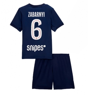 Paris Saint-Germain Illia Zabarnyi #6 Hjemmedraktsett Barn 2025-26 Kortermet (+ Korte bukser)