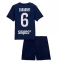 Paris Saint-Germain Illia Zabarnyi #6 Hjemmedraktsett Barn 2025-26 Kortermet (+ Korte bukser)