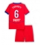 Paris Saint-Germain Illia Zabarnyi #6 Tredjedraktsett Barn 2025-26 Kortermet (+ Korte bukser)