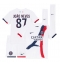 Paris Saint-Germain Joao Neves #87 Bortedraktsett Barn 2025-26 Kortermet (+ Korte bukser)