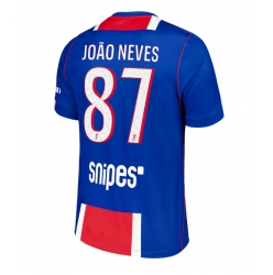 Paris Saint-Germain Joao Neves #87 Hjemmedrakt 2026-27 Kortermet
