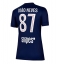 Paris Saint-Germain Joao Neves #87 Hjemmedrakt Dame 2025-26 Kortermet