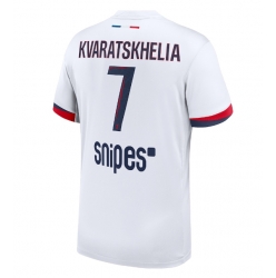 Paris Saint-Germain Khvicha Kvaratskhelia #7 Bortedrakt 2025-26 Kortermet