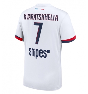 Paris Saint-Germain Khvicha Kvaratskhelia #7 Bortedrakt 2025-26 Kortermet