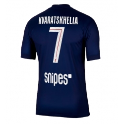 Paris Saint-Germain Khvicha Kvaratskhelia #7 Hjemmedrakt 2025-26 Kortermet