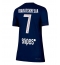 Paris Saint-Germain Khvicha Kvaratskhelia #7 Hjemmedrakt Dame 2025-26 Kortermet