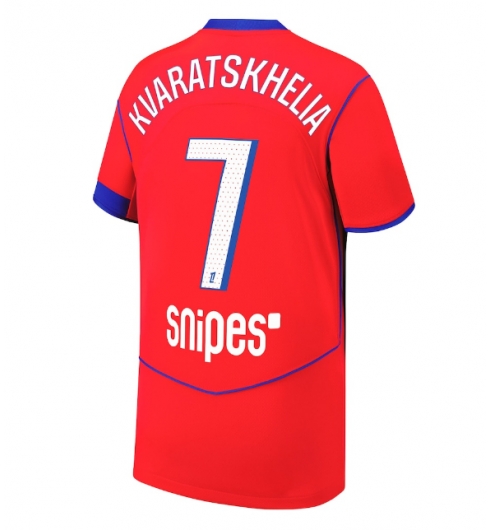 Paris Saint-Germain Khvicha Kvaratskhelia #7 Tredjedrakt 2025-26 Kortermet Paris Saint-Germain Khvicha Kvaratskhelia #7 Tredjedrakt 2025-26 Kortermet