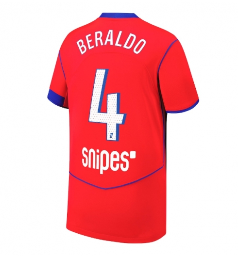 Paris Saint-Germain Lucas Beraldo #4 Tredjedrakt 2025-26 Kortermet Paris Saint-Germain Lucas Beraldo #4 Tredjedrakt 2025-26 Kortermet
