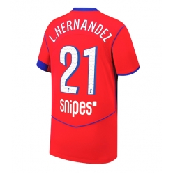 Paris Saint-Germain Lucas Hernandez #21 Tredjedrakt 2025-26 Kortermet