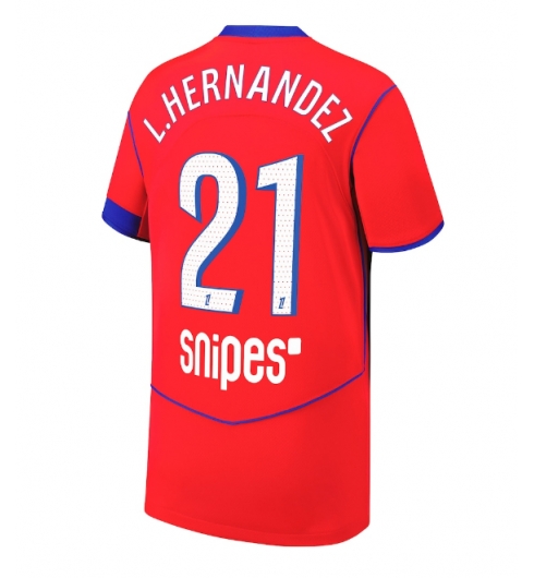 Paris Saint-Germain Lucas Hernandez #21 Tredjedrakt 2025-26 Kortermet Paris Saint-Germain Lucas Hernandez #21 Tredjedrakt 2025-26 Kortermet