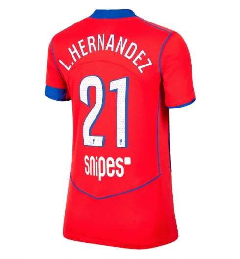 Paris Saint-Germain Lucas Hernandez #21 Tredjedrakt Dame 2025-26 Kortermet Paris Saint-Germain Lucas Hernandez #21 Tredjedrakt Dame 2025-26 Kortermet