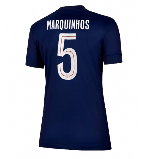 Paris Saint-Germain Marquinhos #5 Hjemmedrakt Dame 2025-26 Kortermet Paris Saint-Germain Marquinhos #5 Hjemmedrakt Dame 2025-26 Kortermet