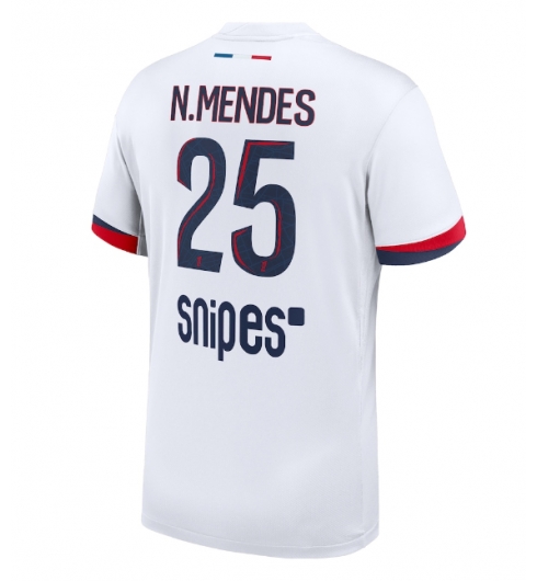 Paris Saint-Germain Nuno Mendes #25 Bortedrakt 2025-26 Kortermet Paris Saint-Germain Nuno Mendes #25 Bortedrakt 2025-26 Kortermet