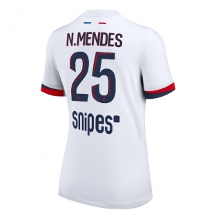 Paris Saint-Germain Nuno Mendes #25 Bortedrakt Dame 2025-26 Kortermet