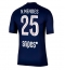 Paris Saint-Germain Nuno Mendes #25 Hjemmedrakt 2025-26 Kortermet Paris Saint-Germain Nuno Mendes #25 Hjemmedrakt 2025-26 Kortermet