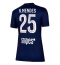 Paris Saint-Germain Nuno Mendes #25 Hjemmedrakt Dame 2025-26 Kortermet Paris Saint-Germain Nuno Mendes #25 Hjemmedrakt Dame 2025-26 Kortermet