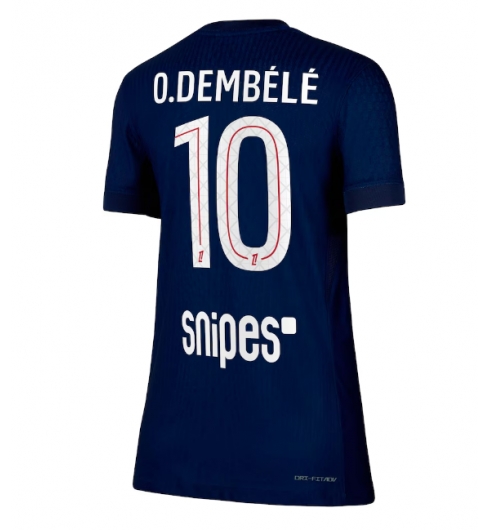 Paris Saint-Germain Ousmane Dembele #10 Hjemmedrakt Dame 2025-26 Kortermet Paris Saint-Germain Ousmane Dembele #10 Hjemmedrakt Dame 2025-26 Kortermet
