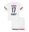 Paris Saint-Germain Vitinha #17 Bortedraktsett Barn 2025-26 Kortermet (+ Korte bukser)