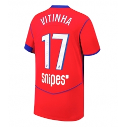 Paris Saint-Germain Vitinha #17 Tredjedrakt 2025-26 Kortermet