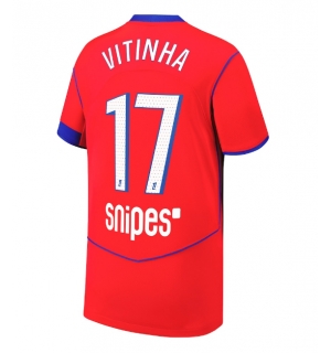 Paris Saint-Germain Vitinha #17 Tredjedrakt 2025-26 Kortermet