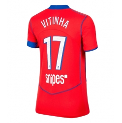 Paris Saint-Germain Vitinha #17 Tredjedrakt Dame 2025-26 Kortermet