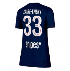 Paris Saint-Germain Warren Zaire-Emery #33 Hjemmedrakt Dame 2025-26 Kortermet
