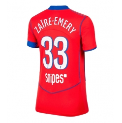 Paris Saint-Germain Warren Zaire-Emery #33 Tredjedrakt Dame 2025-26 Kortermet