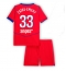 Paris Saint-Germain Warren Zaire-Emery #33 Tredjedraktsett Barn 2025-26 Kortermet (+ Korte bukser)