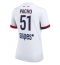 Paris Saint-Germain Willian Pacho #51 Bortedrakt Dame 2025-26 Kortermet Paris Saint-Germain Willian Pacho #51 Bortedrakt Dame 2025-26 Kortermet