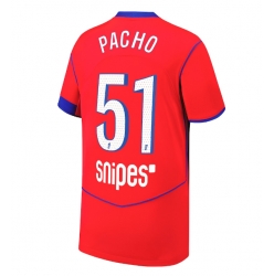 Paris Saint-Germain Willian Pacho #51 Tredjedrakt 2025-26 Kortermet