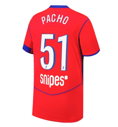 Paris Saint-Germain Willian Pacho #51 Tredjedrakt 2025-26 Kortermet Paris Saint-Germain Willian Pacho #51 Tredjedrakt 2025-26 Kortermet