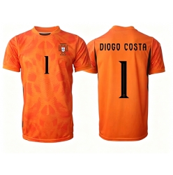Portugal Diogo Costa #1 Keeper Bortedrakt VM 2026 Kortermet
