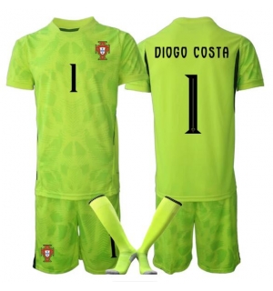 Portugal Diogo Costa #1 Keeper Hjemmedraktsett Barn VM 2026 Kortermet (+ Korte bukser)