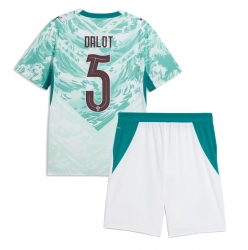 Portugal Diogo Dalot #5 Bortedraktsett Barn VM 2026 Kortermet (+ Korte bukser)