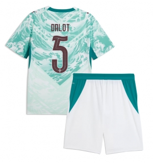Portugal Diogo Dalot #5 Bortedraktsett Barn VM 2026 Kortermet (+ Korte bukser)