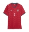 Portugal Diogo Dalot #5 Hjemmedrakt Dame VM 2026 Kortermet Portugal Diogo Dalot #5 Hjemmedrakt Dame VM 2026 Kortermet