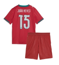 Portugal Joao Neves #15 Hjemmedraktsett Barn VM 2026 Kortermet (+ Korte bukser)