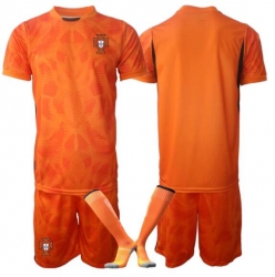 Portugal Keeper Bortedraktsett Barn VM 2026 Kortermet (+ Korte bukser)