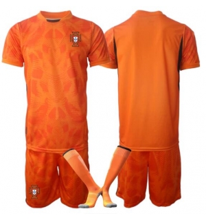 Portugal Keeper Bortedraktsett Barn VM 2026 Kortermet (+ Korte bukser)