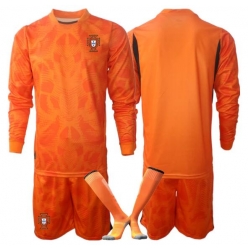 Portugal Keeper Bortedraktsett Barn VM 2026 Langermet (+ Korte bukser)