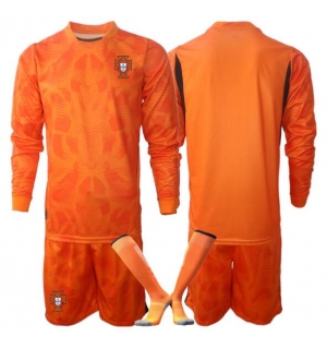 Portugal Keeper Bortedraktsett Barn VM 2026 Langermet (+ Korte bukser)