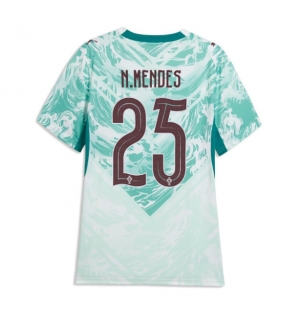 Portugal Nuno Mendes #25 Bortedrakt Dame VM 2026 Kortermet