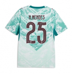 Portugal Nuno Mendes #25 Bortedrakt VM 2026 Kortermet